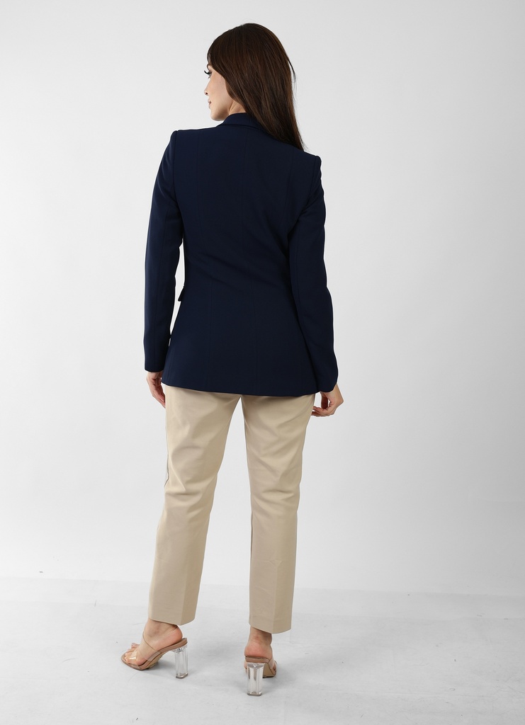 classic cigarette pants -Beige 