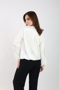 Wrap Satin Blouse -White