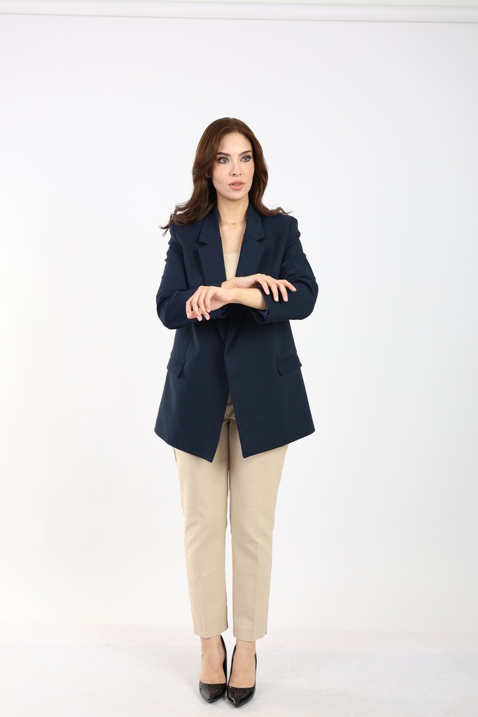 Over Sized Blazer - Navy Blue