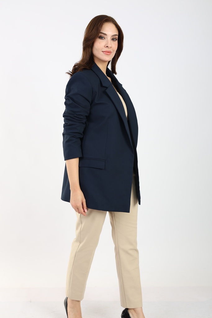 Over Sized Blazer - Navy Blue