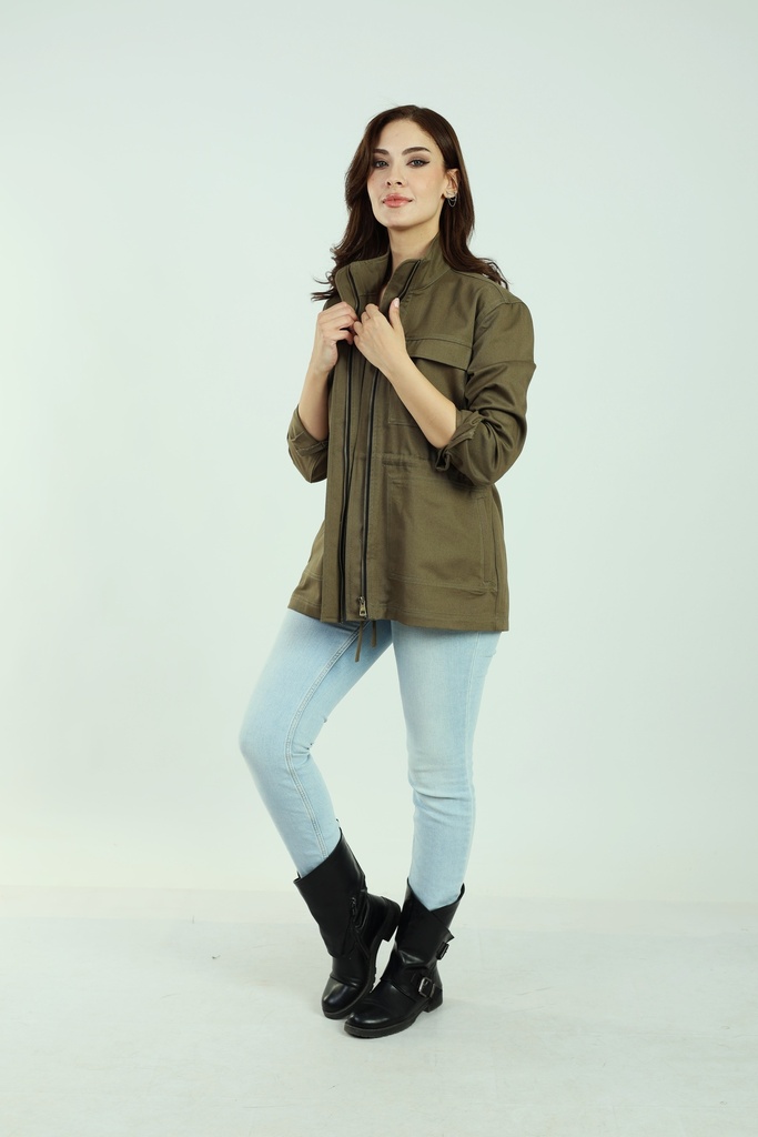 Utility Jacket -Olive Green  