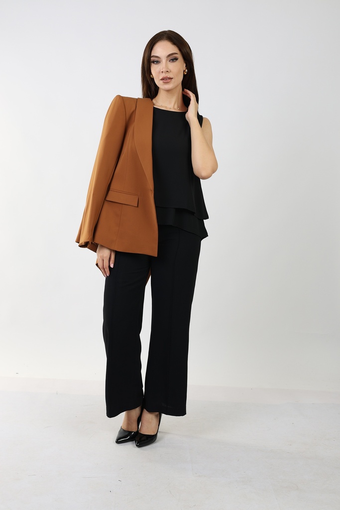 Classic Pants -straight Leg - Black