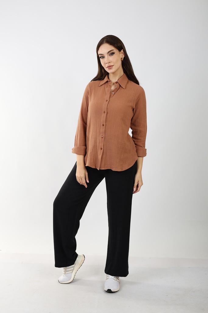 Linen Shirt Caramel