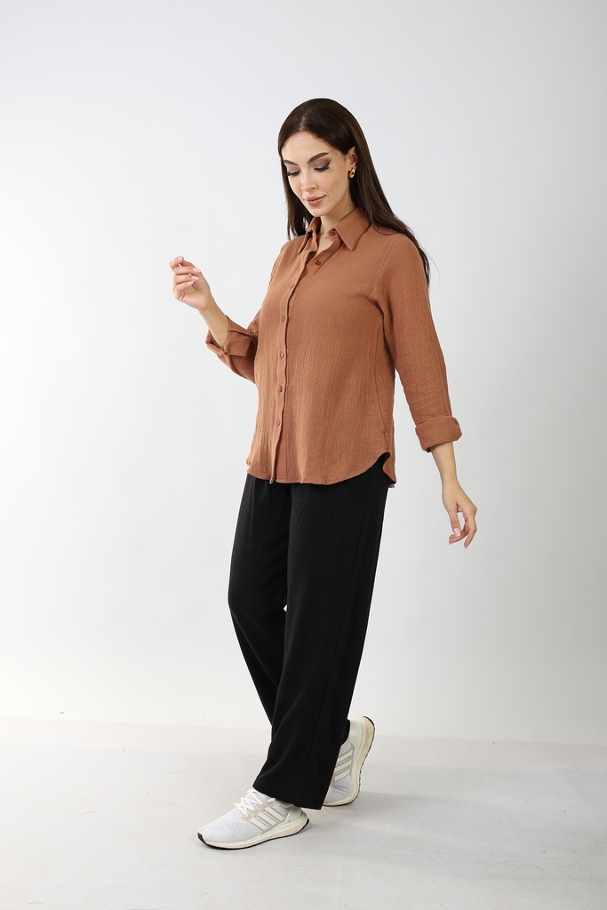 Linen Shirt Caramel