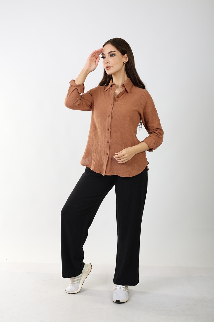 Linen Shirt Caramel