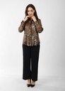 classic blouse  -Leopard 