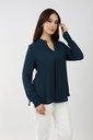 classic blouse -  dark teal 