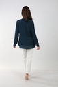 classic blouse -  dark teal 