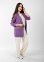 Linen Blazer - Purple