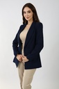 double-breasted crepe blazer - Navy blue
