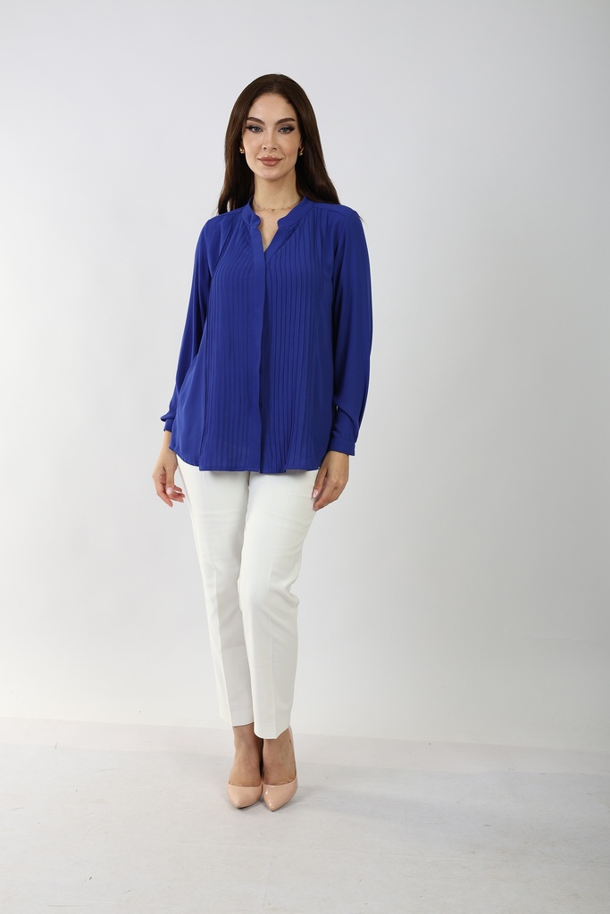 classic blouse -sapphire