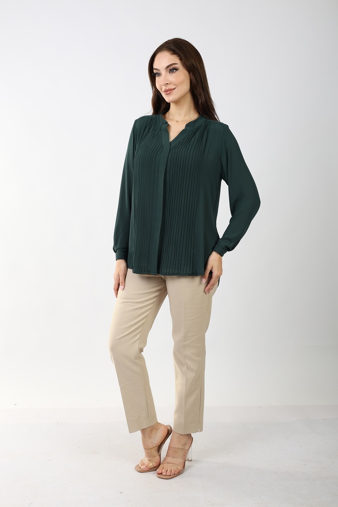 classic cigarette pants -Beige 