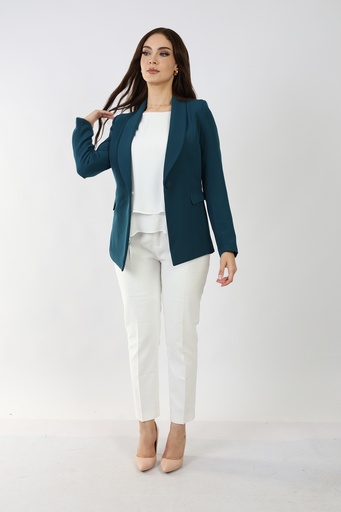 classic blazer- teal