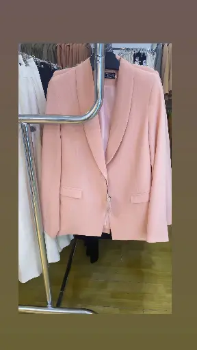 classic blazer -powder pink