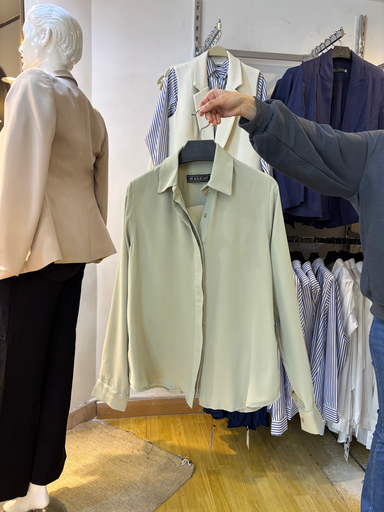 Classic blouse /sage green