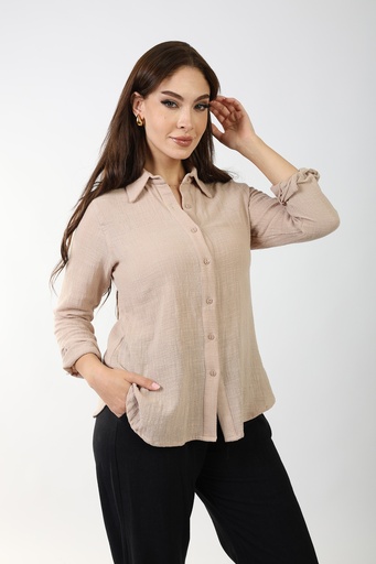 Linen Shirt -Beige